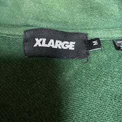 XLARGEハーフジップ  スウェット 
グリーンの画像