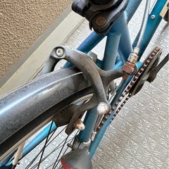 防犯登録解除済み　●24インチ ジュニア用　自転車　青　アサヒで購入　整備必要の画像