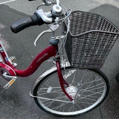 【屋内ガレージ保管美品ワインレッド】SANYO  eneloopbike（エネループバイク）   26inch　電動ハイブリッドアシスト自転車（回生充電機能）　　　軽整備&各種パーツ付き　低走行　格安で‼︎の画像