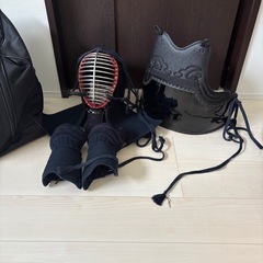 剣道 防具セット 面 胴 小手 収納バッグ付き　中古の画像