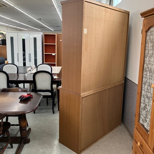 今2605-1017 松田家具 カップボード キズ汚れ有り レース後付け