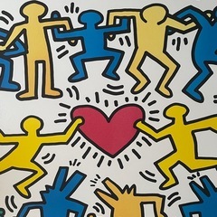 キースヘリング額縁の画像