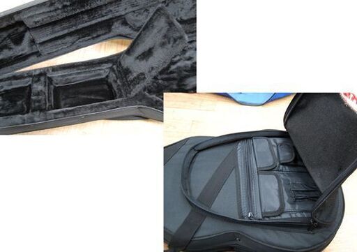 SKB セミハード ギターケース 全長105×幅42cm ブラック 収納ポケット付き エスケービー リュック型 札幌市 清田区 平岡 Amazon | SKB エレクトリックギター フライングVタイプ用セミハード 