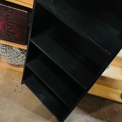 OLD オールド　IKEA イケア PS　PEDEL　ペンデル　時計付きラック シェルフ ブラック フリーラック ディスプレイラック インテリア shelf rack display rack clock furnitureの画像