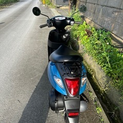 【実働・低走行】スズキ レッツ（50cc）青 抹消済み・すぐにお渡し可能です！の画像