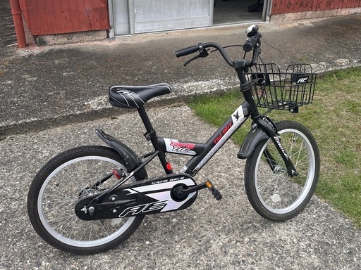 子供用自転車 アメリカンイーグル キッズバイク 黒前カゴ付き