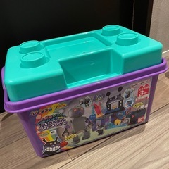 ばいきんまんブロックバケツと人形セットの画像