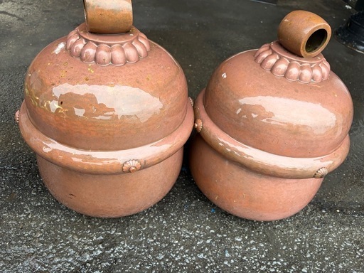 神社の鈴 横幅24cm（8寸）2枚 真鍮製 