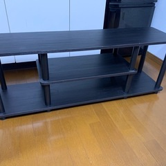 山善 テレビ台 幅112cm ダークブラウン 