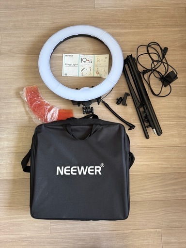 NEEWER RL-18 LED リングライト スタンド付き