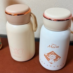 池袋Sanrio店購入ぐでたま 水筒と、ディズニー ステンレスボトル 3本セットの画像