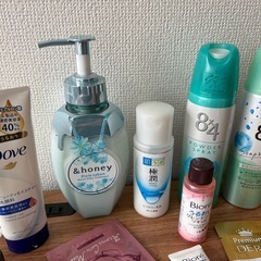 トリートメント、制汗スプレー、フェイスパック、洗顔、ハンドクリームなどになりますの画像