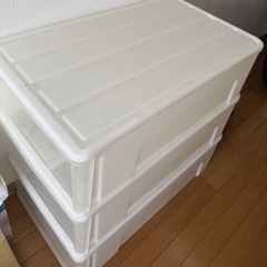 ニトリ　押入れケース　セレスFD ワイド中深型　衣装ケース 押入れ収納の画像