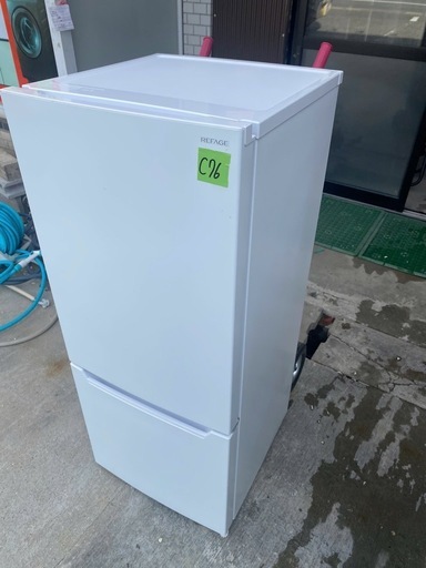 NO C76?福岡市内配送設置無料✨?REFAGE YRZC12L 2ドア冷蔵庫 REFAGE 容量 117L【DD】 2023年式