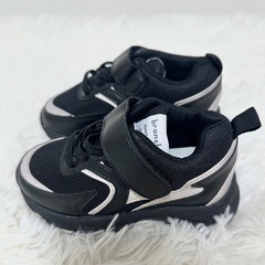 新品 整体師監修　branshes オリジナルスニーカー 靴 キッズ ブラック 15.0cmの画像