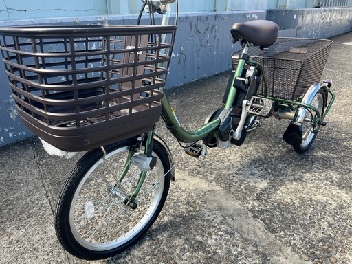⭐︎きなこもちさん⭐︎ ★値下げ！！【引き取り】電動アシスト自転車 ダークグリーン ノーパンク 折りたたみ自転車 MOVONA Dark Green 20インチ 送料無料