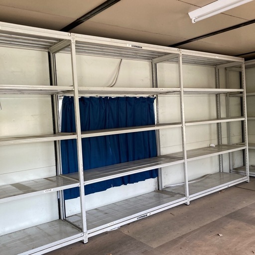 【今週限定・長野市】ダイフク 中量ラック 4段 (耐荷重300kg/段) 幅182×奥62×高240cm 美品・引取限定