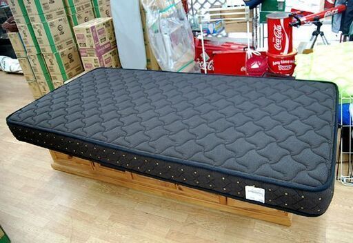 ① FranceBed マットレス シングル 幅98×奥195×高16cm ダークブラウン系 硬め マットレスのみ IFM-002MS