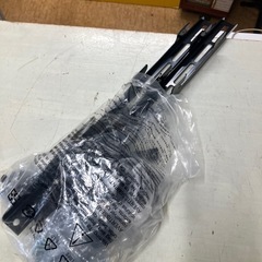 壁寄せスタンド ブラック×木目調の画像