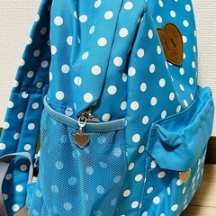 女の子 リュック  ドット 水玉柄の画像