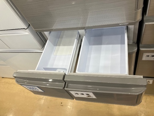 【半年間の動作保証付き】SHARP 2020年製　SJ-W412F-S 5ドア412L 程度B（軽度の使用感）