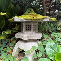 雪見灯籠　　　笠に苔がびっしり‼︎ の画像