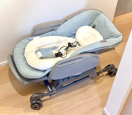 【美品】コンビ ネムリラ AUTO SWING BEDi Long シェル EG 美品】コンビ ネムリラ AUTO SWING BEDi Long スリープシェル EG