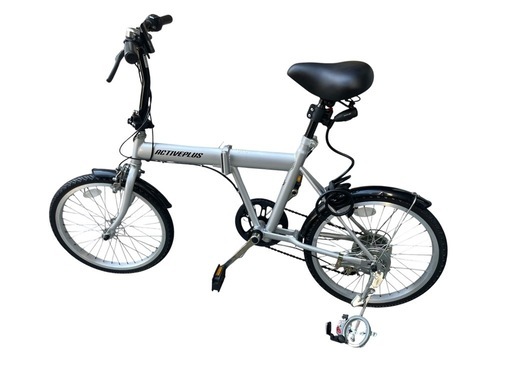 ・折りたたみ自転車 ACTIVEPLUS アクティブプラス ノーパンクタイヤ 20インチ シルバー