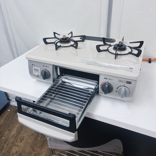【?買取市場 6ヶ月保証】S702 ⭐ リンナイ｜Rinnai LPガスコンロ コンパクト56cm RT34NJH ⭐クリーニング済