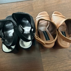 新品　レディースオープントゥーサンダル2足
 の画像