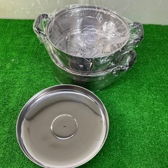 蒸し器　蒸し鍋　2段　26cm  ガス 未使用の画像