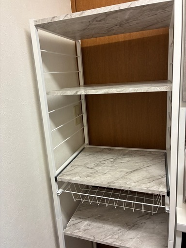 レンジ台　ゴミ箱上ラック