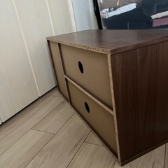 アイリスオーヤマ テレビ台 テレビボード ローボード 収納 カラーボックス オープン 木目調 AZMDBー3S ブラウン IRIS OHYAMの画像