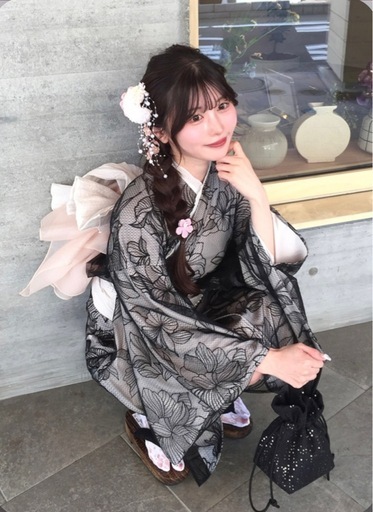 グレイル7点セット　2Wayチュール花柄セパレート浴衣