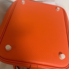 新品　本革 キューブバッグ MM 22 レザー　ゴールド　オレンジ　おまけ付き　新品　ピコタン風　の画像