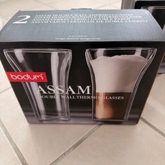 【未使用】bodum ボダム ASSAM ダブルウォールグラス 400ml ６個セット（３箱）の画像