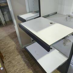 【ジャングル和泉大型良品館】システムキッチンボード　3分割　食器棚　キッチン　収納　食器　棚【R1986】の画像