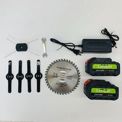【ジモティー割引で最大15％OFF⭐️】【ジャンク品】Lampat 芝刈り機 コードレス バッテリー2個セットの画像