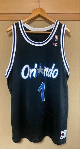 【Champion製】Orlando Magic HARDAWAY #1 NBA ユニフォーム タンクトップ ブラック