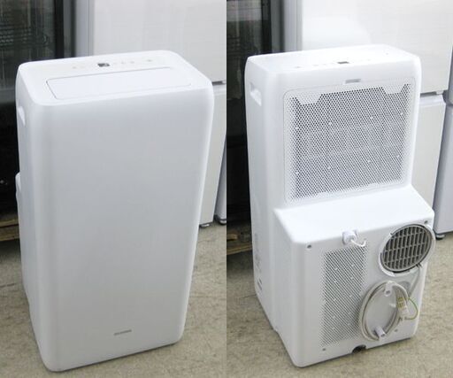 ポータブルクーラー ロング窓パネル付き 2021年製 アイリスオーヤマ IPA-2821GH スポットクーラー 移動式エアコン ホワイ