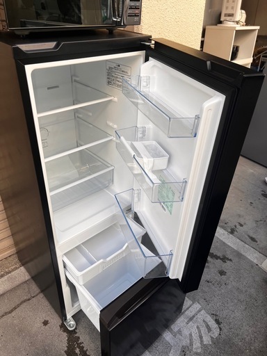 【2024年製】ブラック家電3点セット 冷蔵庫162L 洗濯機7kg 電子レンジ 一人暮らしセット 美品