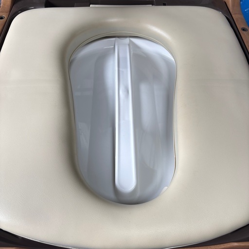 【美品】パナソニック 家具調ポータブルトイレ ＜座楽＞ はねあげ ソフト便座