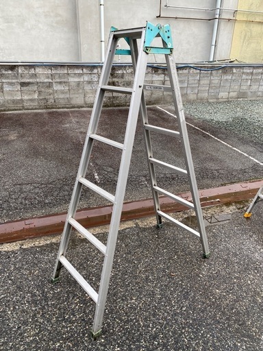 ★動作〇★ アルミ 製 はしご 兼用 脚立 6段