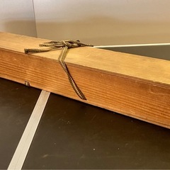掛け軸の空箱　タイトル無記入 紐付きの画像