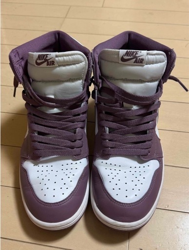 NIKEナイキ エアジョーダン1レトロ ハイ オージー ホワイト スカイモーブ 
