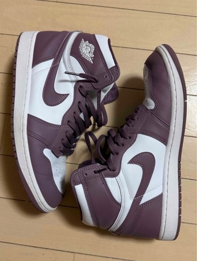 NIKEナイキ エアジョーダン1レトロ ハイ オージー ホワイト スカイモーブ 
