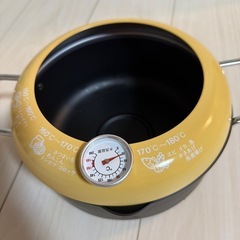 【新品未使用】温度計付き　フライ鍋の画像