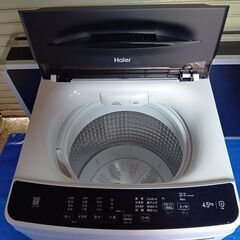 ★良品　1ヵ月間動作保証　クリーニング品★Haier ハイアール JW-U45B 全自動洗濯機4.5kg　2023年製★　美品の画像