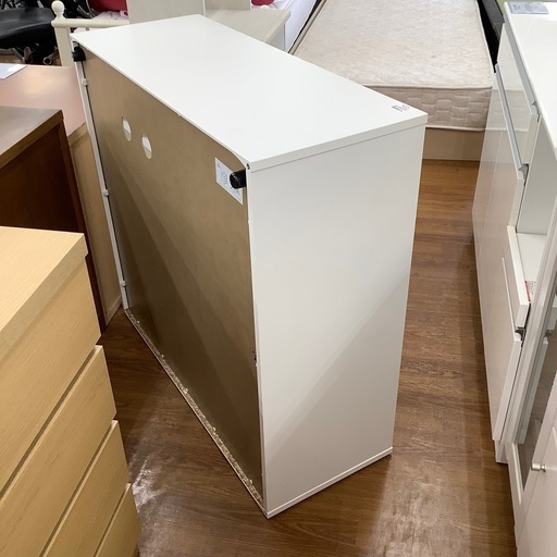 イケア（IKEA） シェルフユニット 棚板4枚付 ホワイト 白 95x37x90cm IKEA イケア 3段シェルフVIHALS ヴィーハルス【トレファク 川越店】