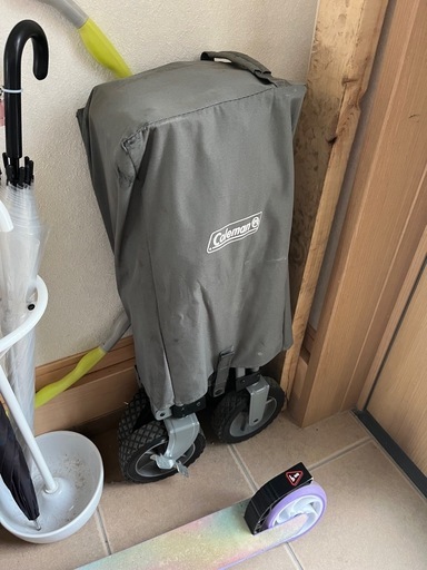 アウトドアワゴン　キャンプ　カート　コールマン　グレー